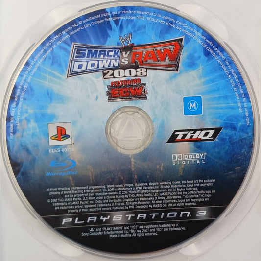 Cash for Games WWE SmackDown vs. Raw 2008 (PS3) PS1 PS2 PS3 PS4 NZ AU