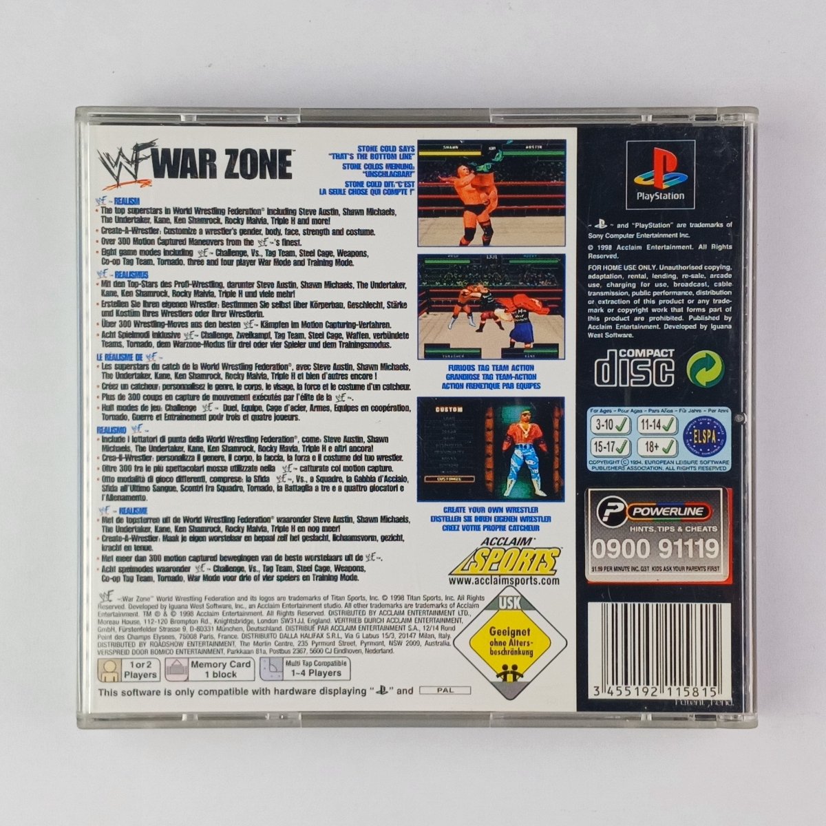 Cash for Games WWF War Zone (PS1) PS1 PS2 PS3 PS4 NZ AU