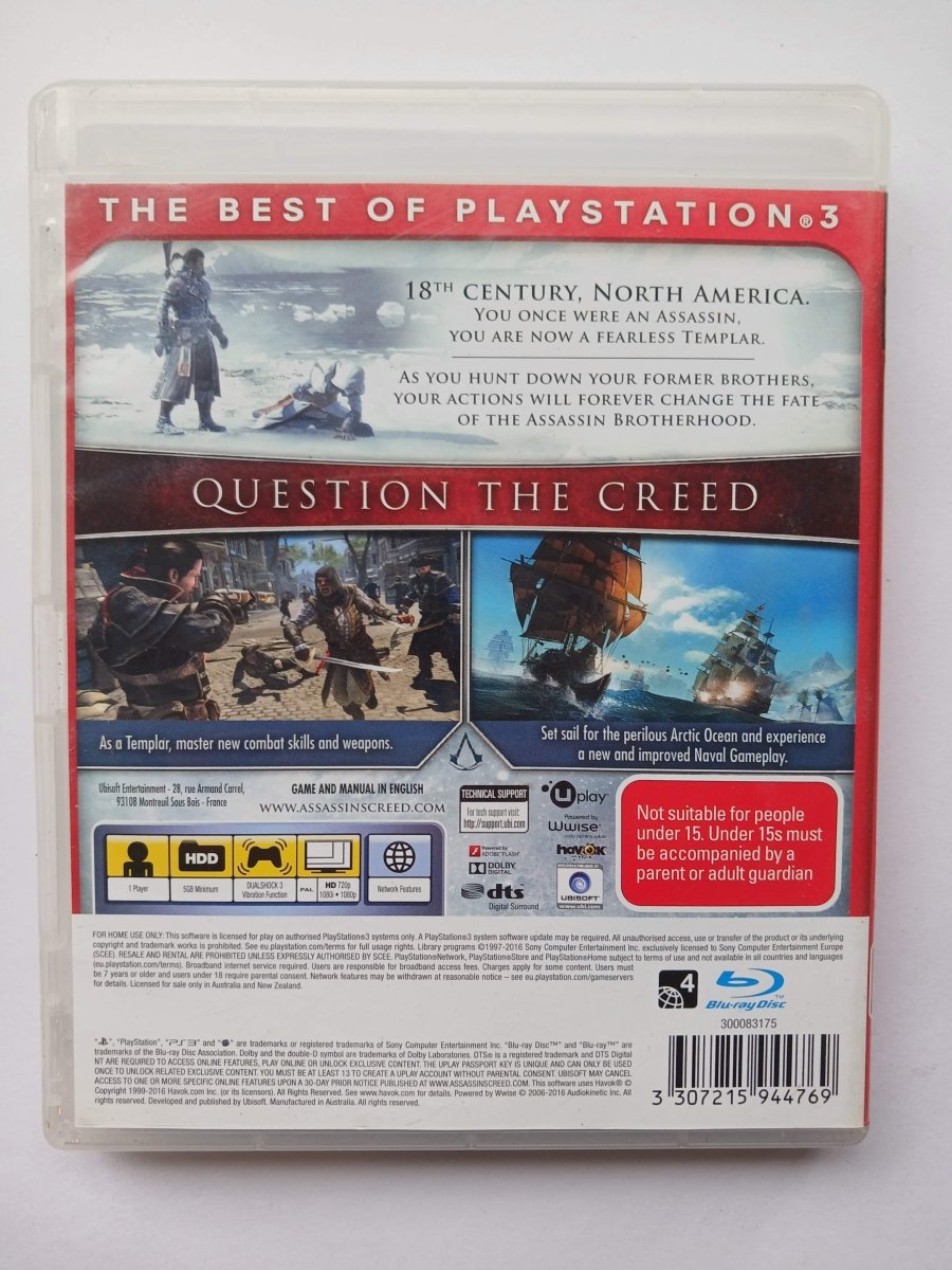 Assassin's Creed: Rogue (PS3)