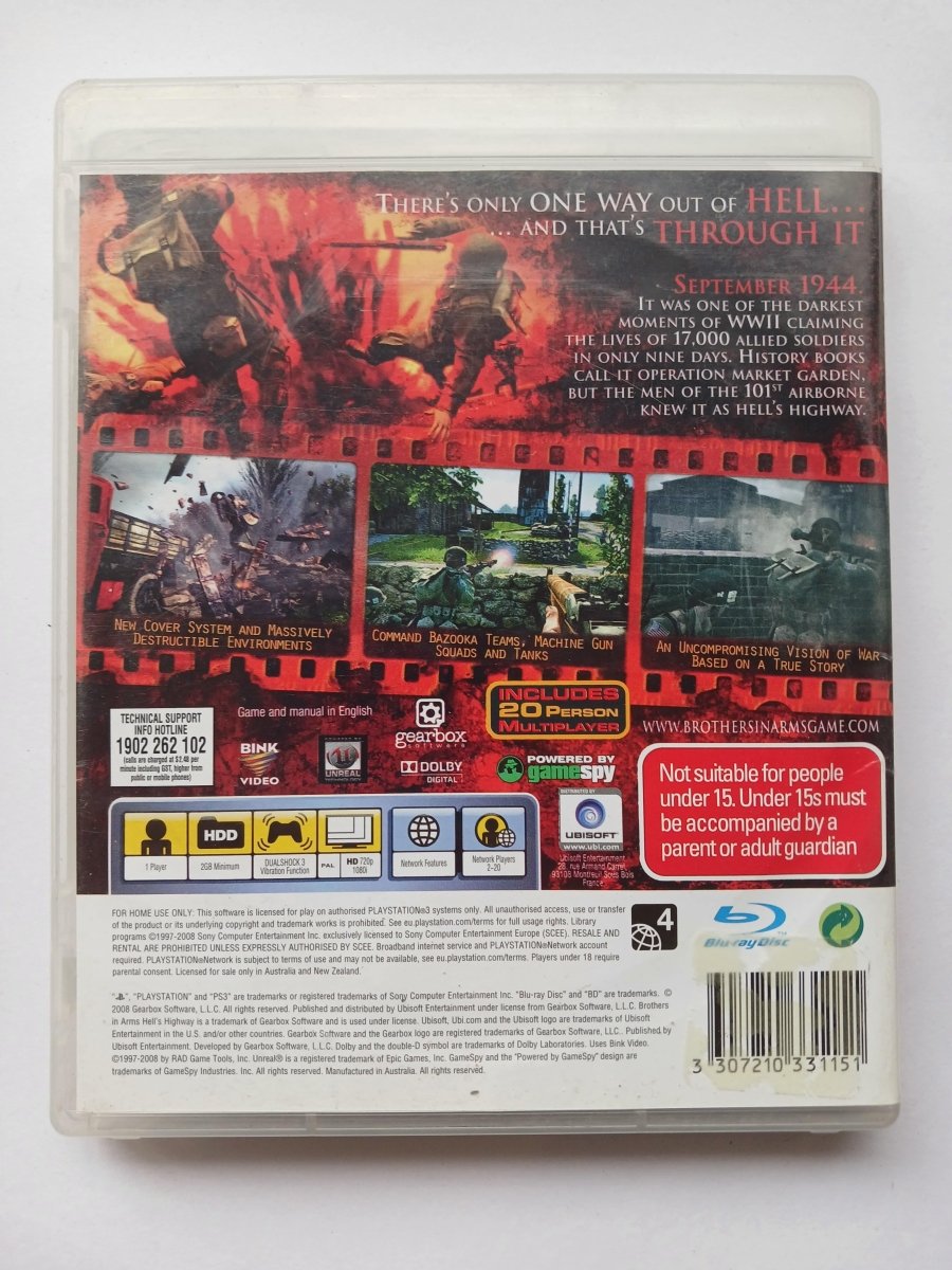 Brothers in Arms: Hell's Highway (PS3)