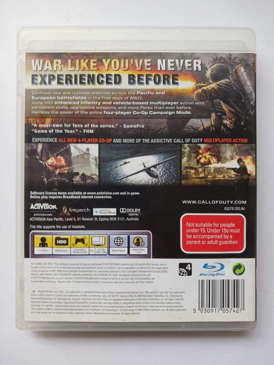 Call of Duty: World at War (PS3)