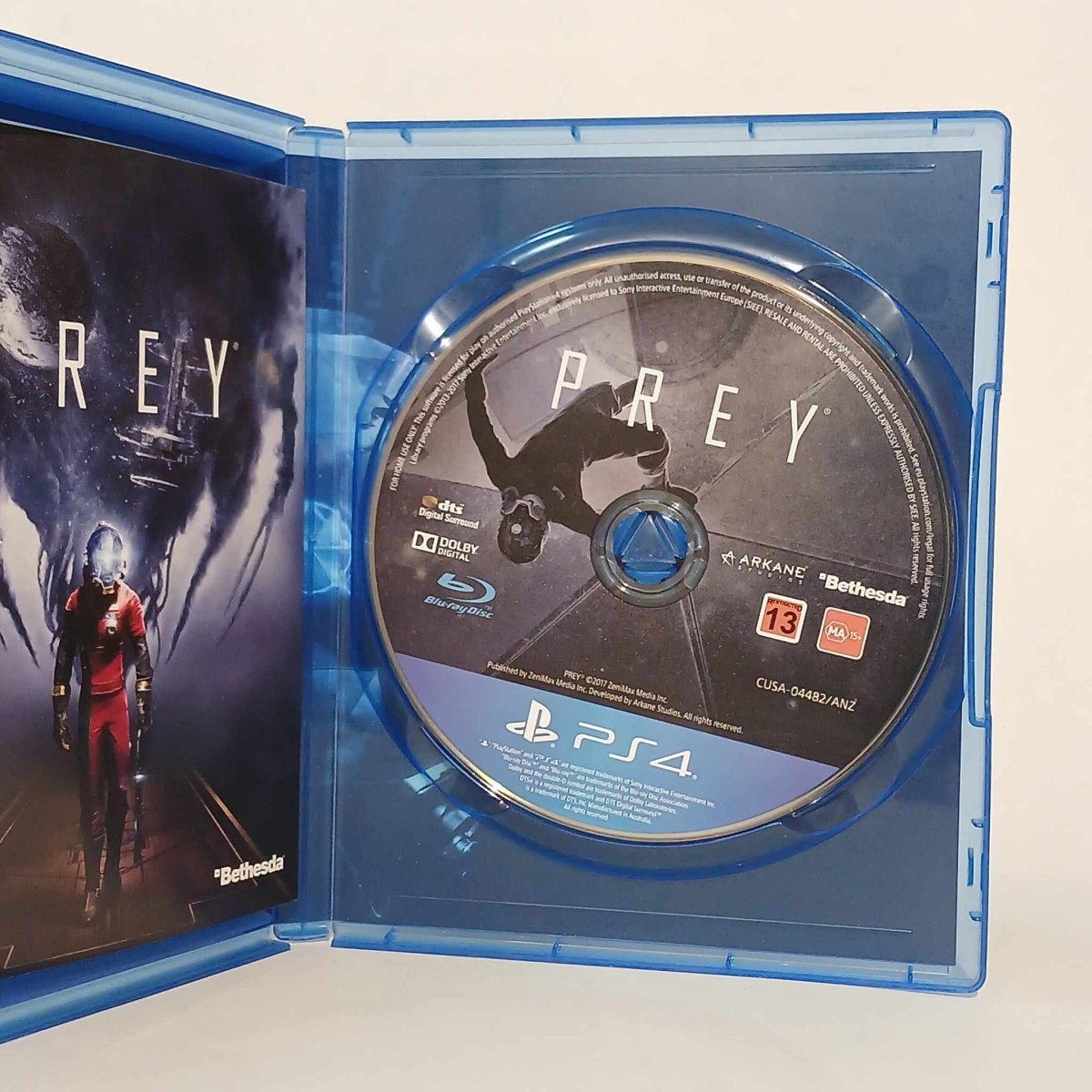 a blu - ray disc with a picture of prey on it