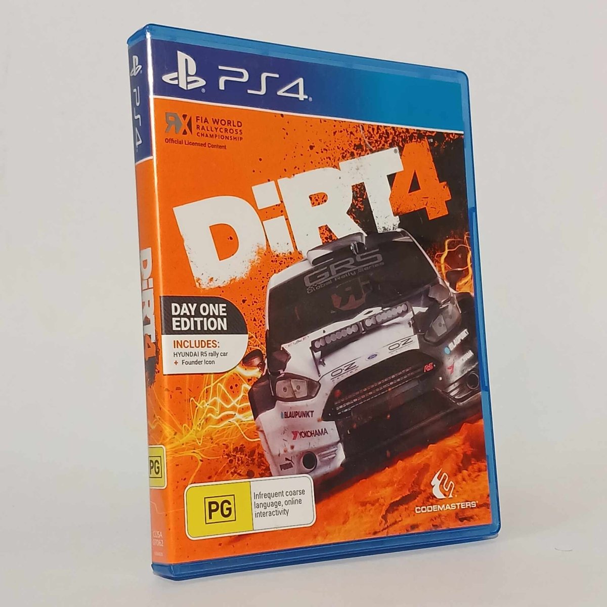 a video game cover for dirt 4