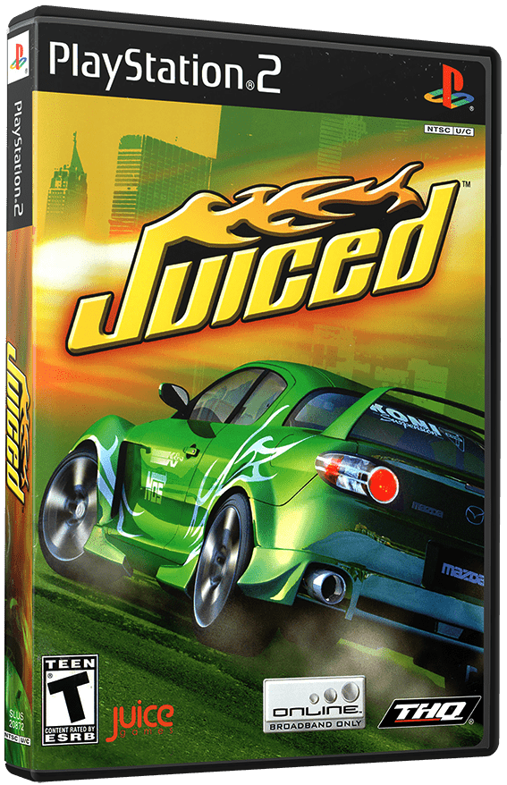 a video game with a green car on the cover