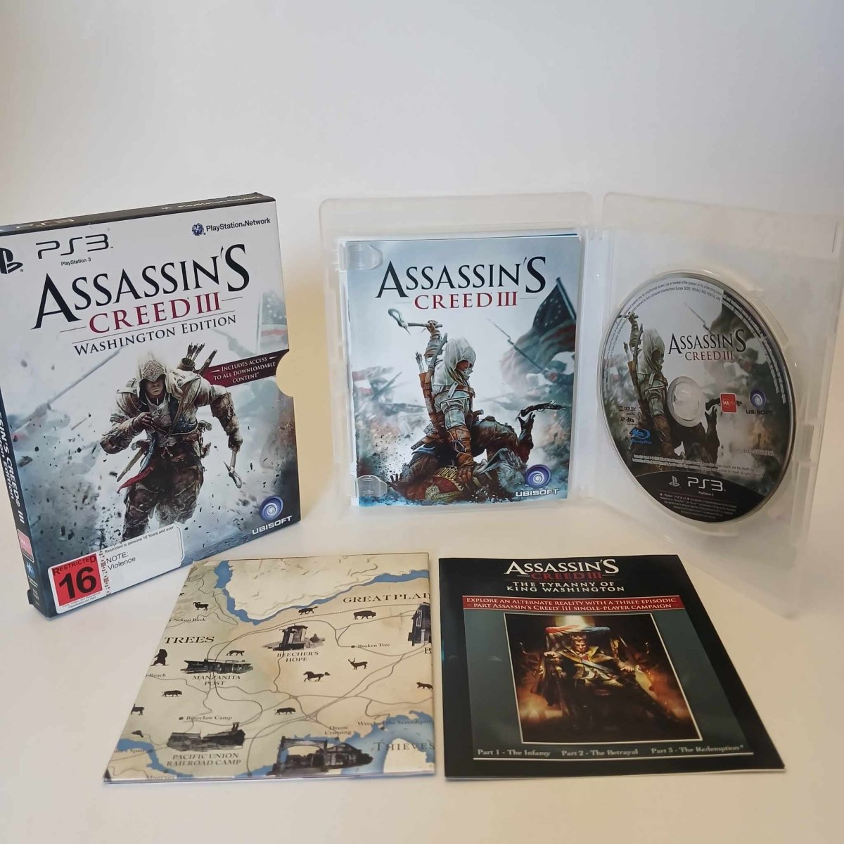 Cash for Games Assassin's Creed III Washington Edition (PS3) PS1 PS2 PS3 PS4 NZ AU