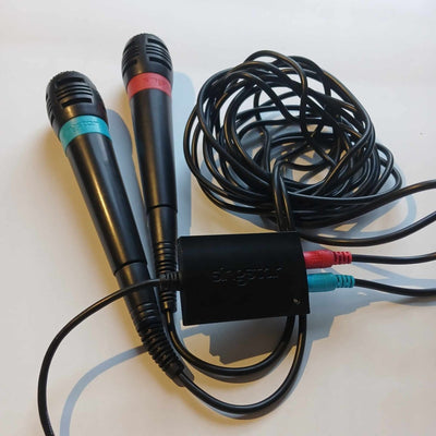 Cash for Games SingStar Microphones (Red & Blue) for PS2/PS3 PS1 PS2 PS3 PS4 NZ AU
