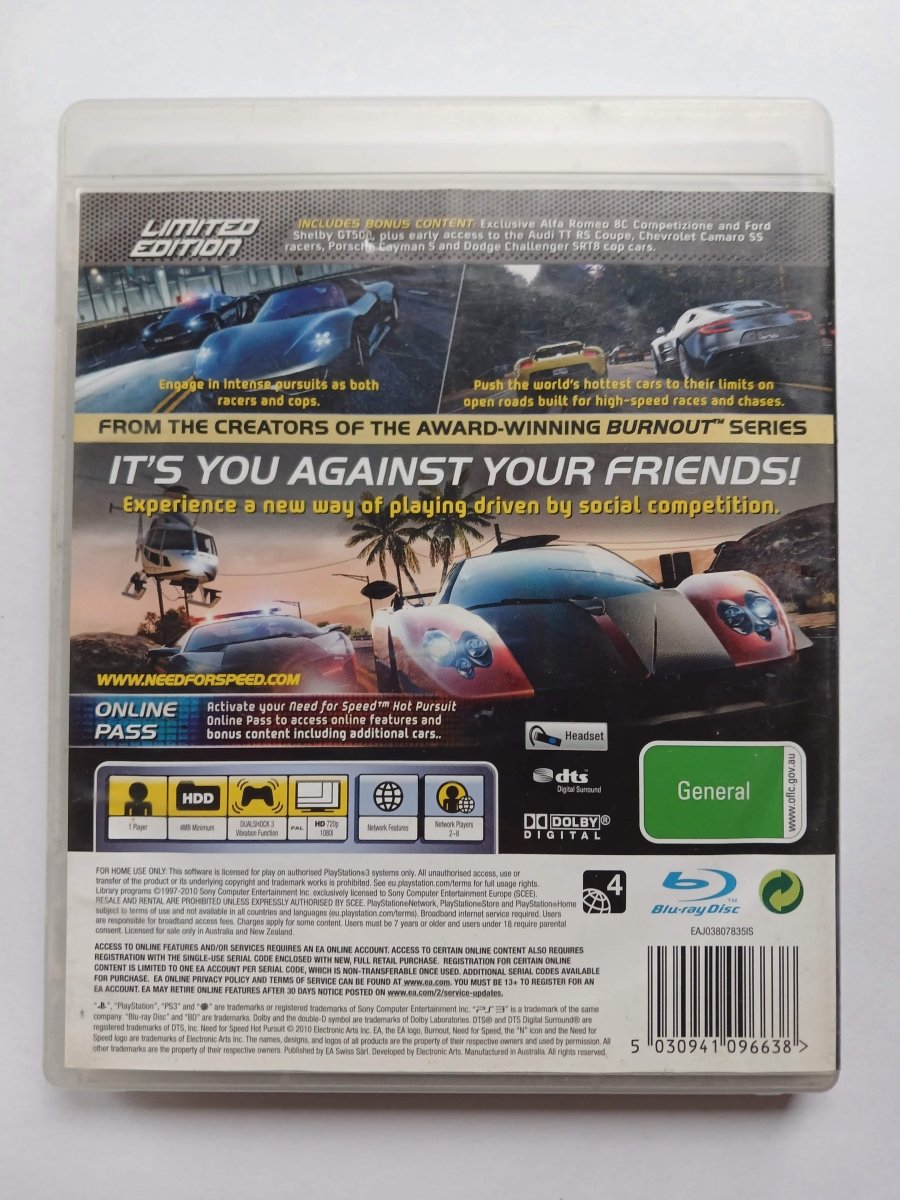 Cash for Games Need for Speed: Hot Pursuit (PS3)