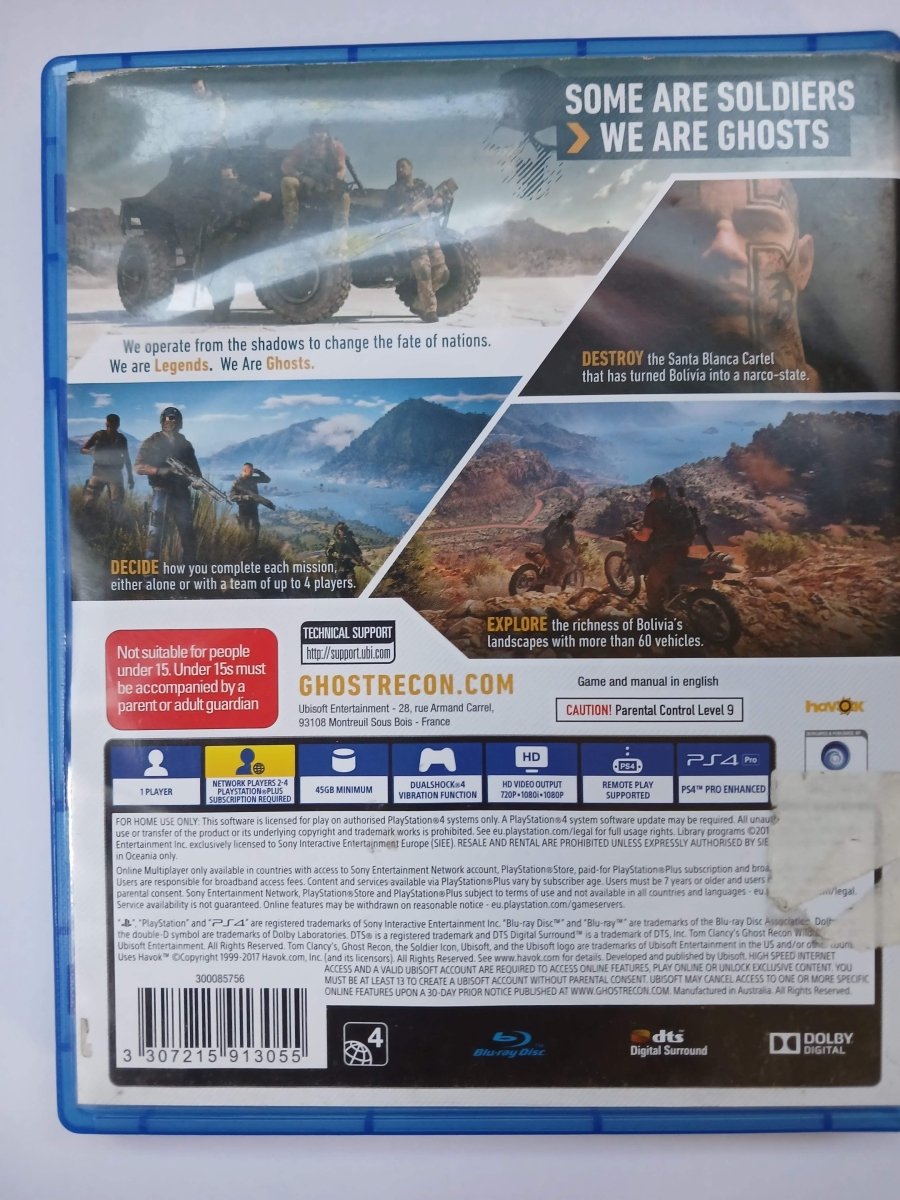 Cash for Games PS4 Tom Clancy's Ghost Recon Wildlands