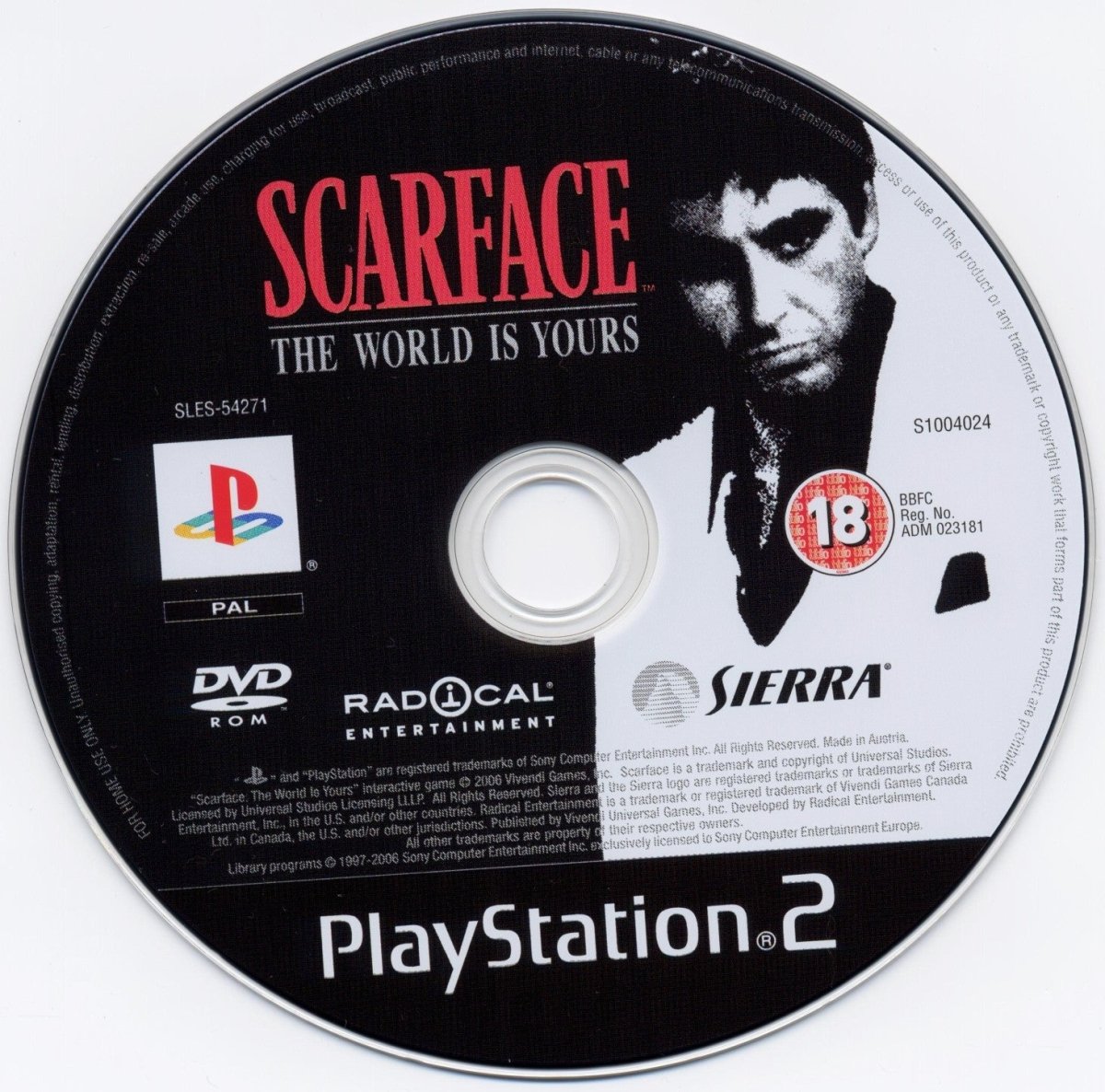 Cash for Games Scarface The World Is Yours - Disc Only PAL (PS2)