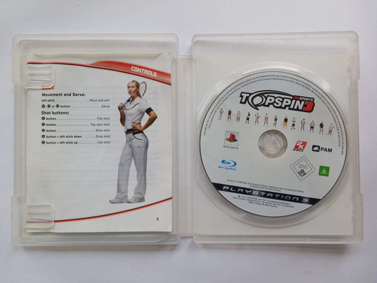 Cash for Games Top Spin 3 (PS3)