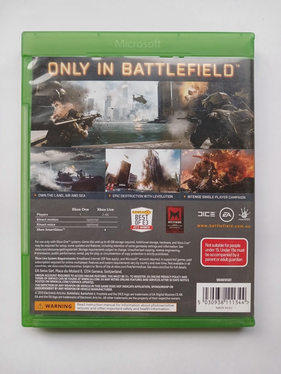 Cash for Games Xbox One Battlefield 4