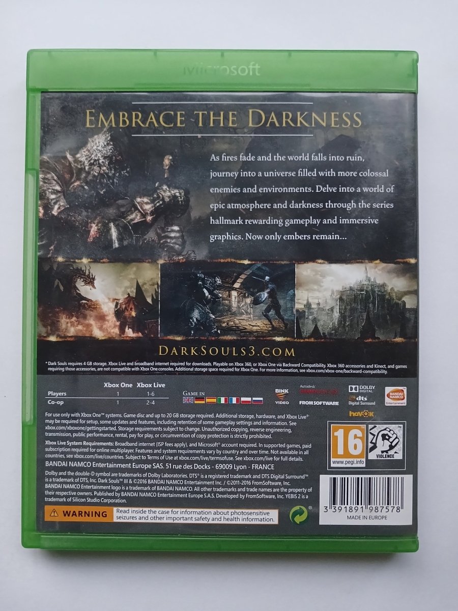 Cash for Games Xbox One Dark Souls III