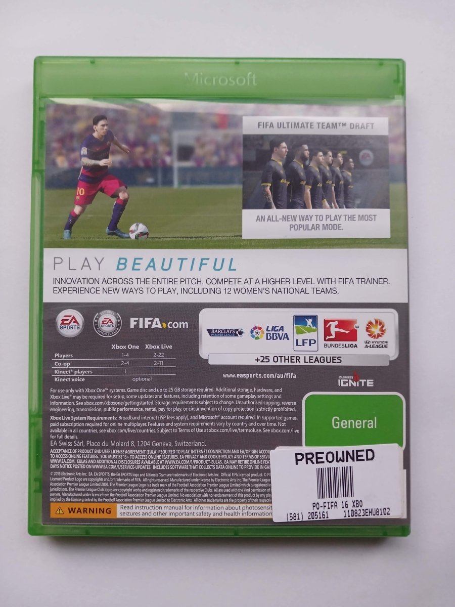 Cash for Games Xbox One Fifa 16