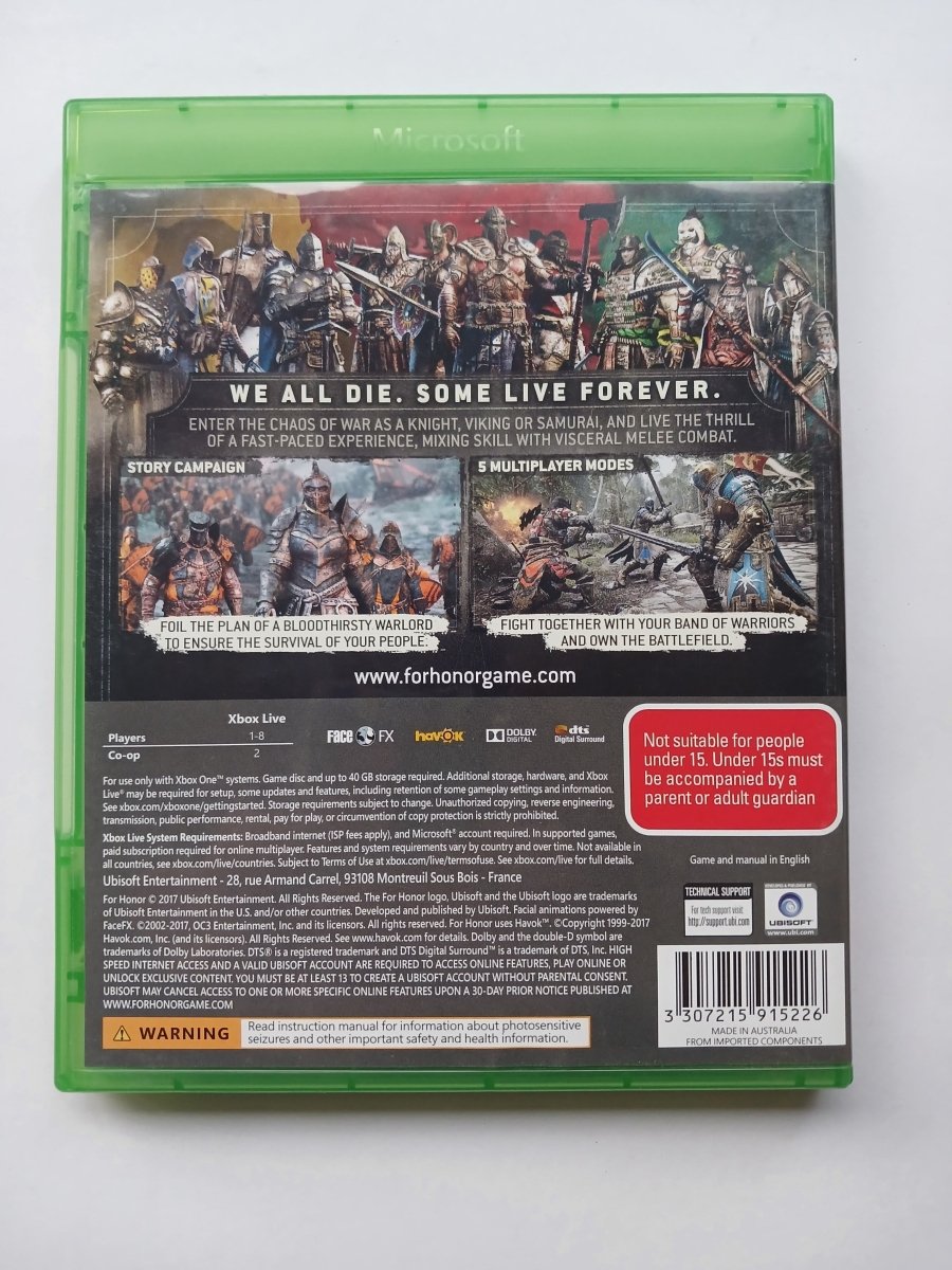Cash for Games Xbox One For Honor
