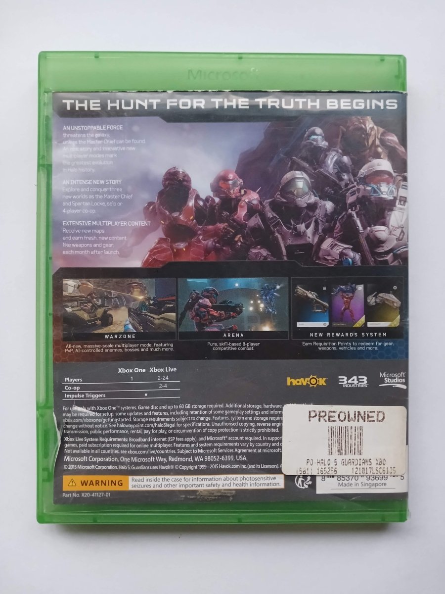 Cash for Games Xbox One Halo 5: Guardians