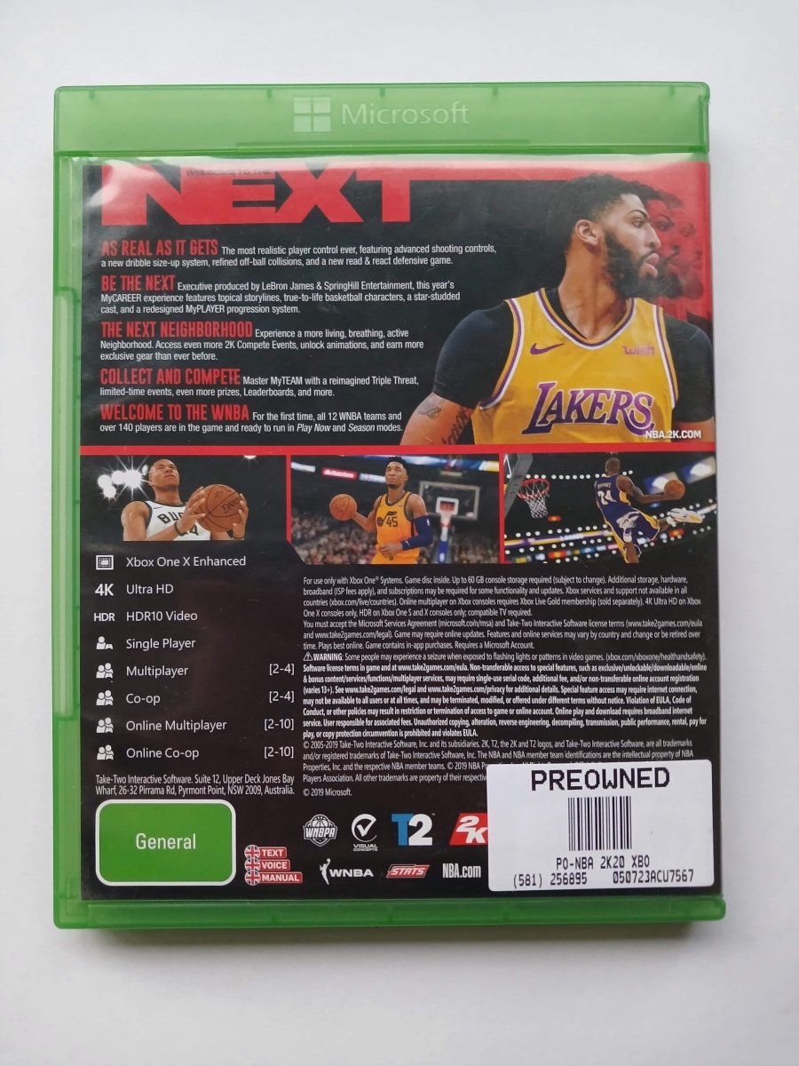 Cash for Games Xbox One NBA 2K20